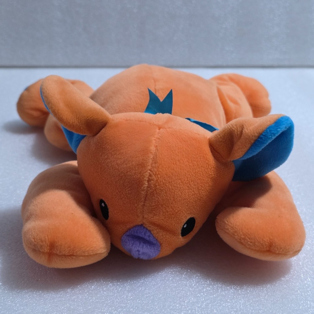 Ty Pillow Pals KOALALA Koala Orange & Blue Bow Plush Vintage 1998 13"